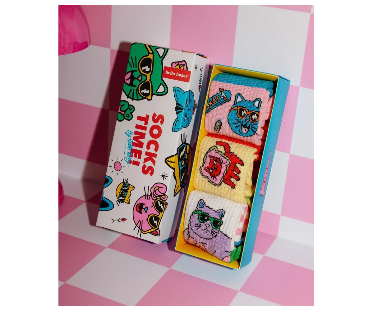 Pack 3 Pares de Calcetines Cats