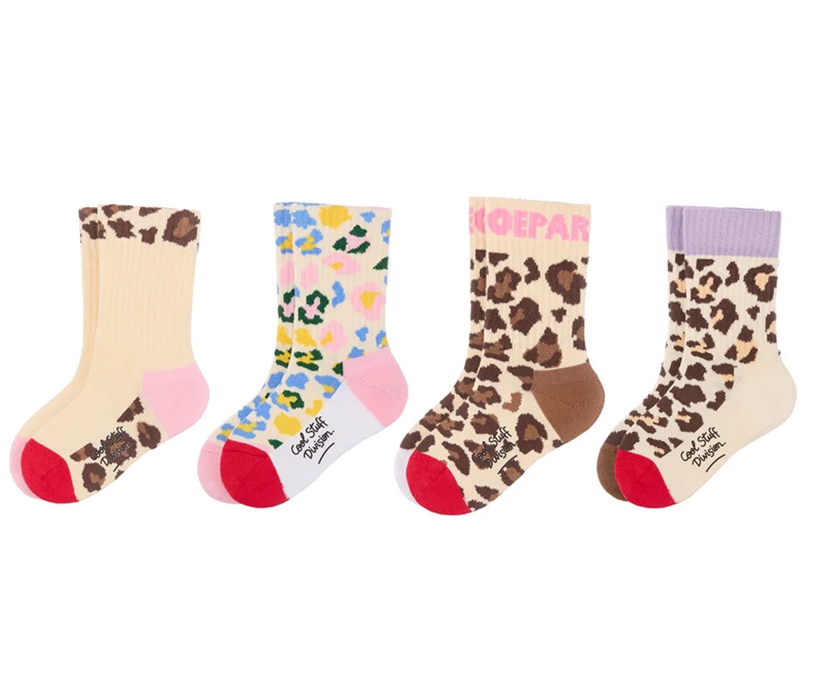 Pack 4 Pares de Calcetines Leopard