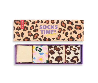 Pack 4 Pares de Calcetines Leopard