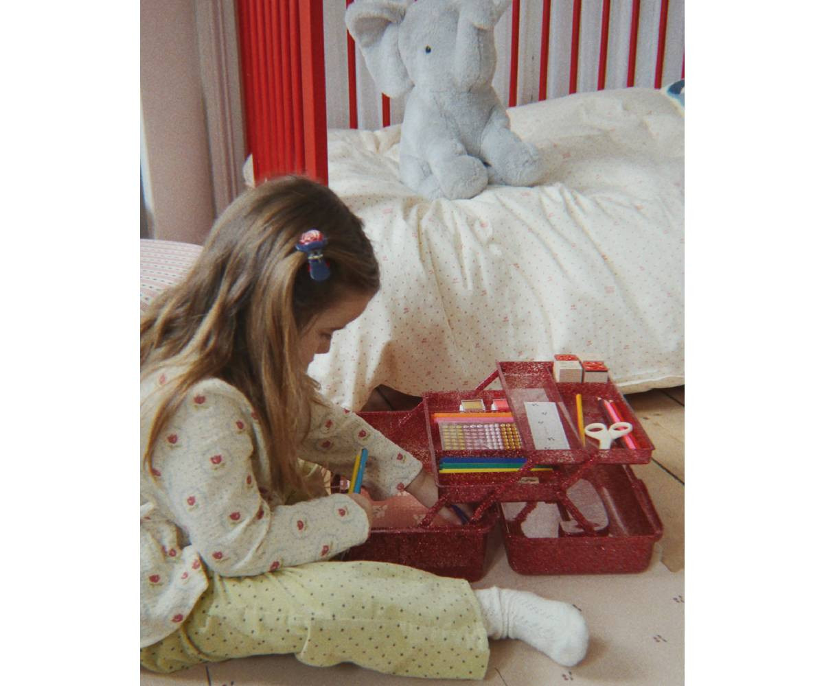 Valigetta Creative Art Caddy Glitter Rose