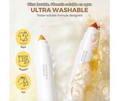 Set 12 Rotuladores Extra Lavables WASH POWER