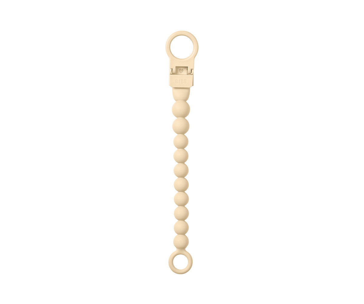 Chupetero Silicona BIBS Beaded Pale Butter