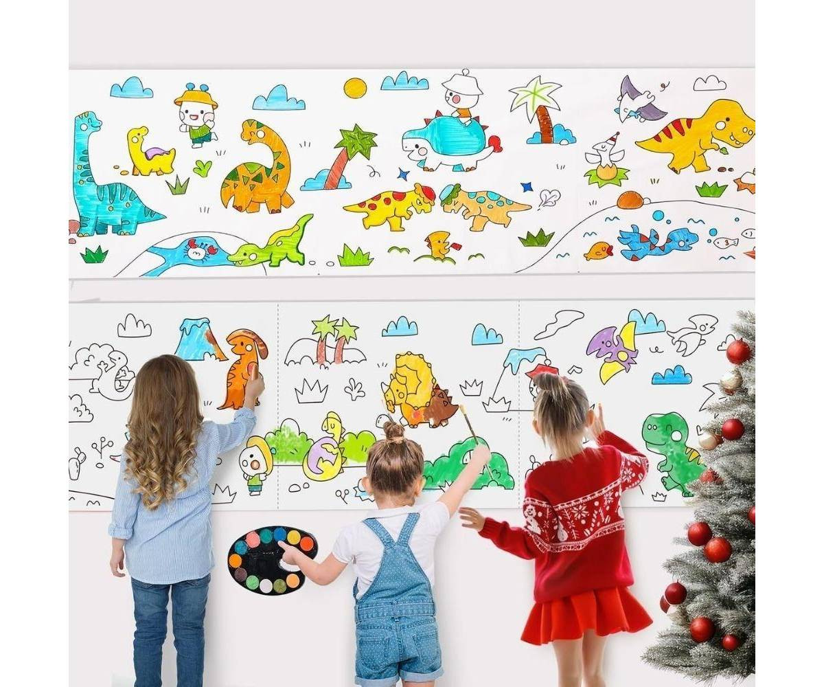 Papel de Dibujo Adhesivo Dinosaur Adventures