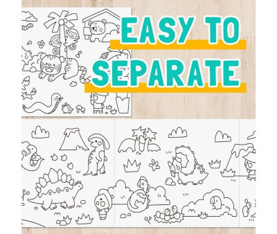 Papel de Dibujo Adhesivo Dinosaur Adventures