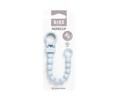 Chupetero Silicona BIBS Beaded Baby Blue