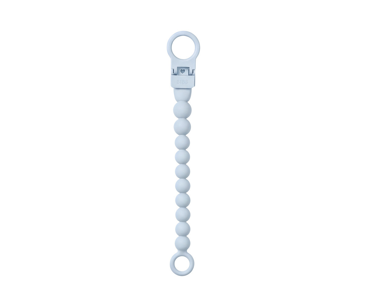 Chupetero Silicona BIBS Beaded Baby Blue