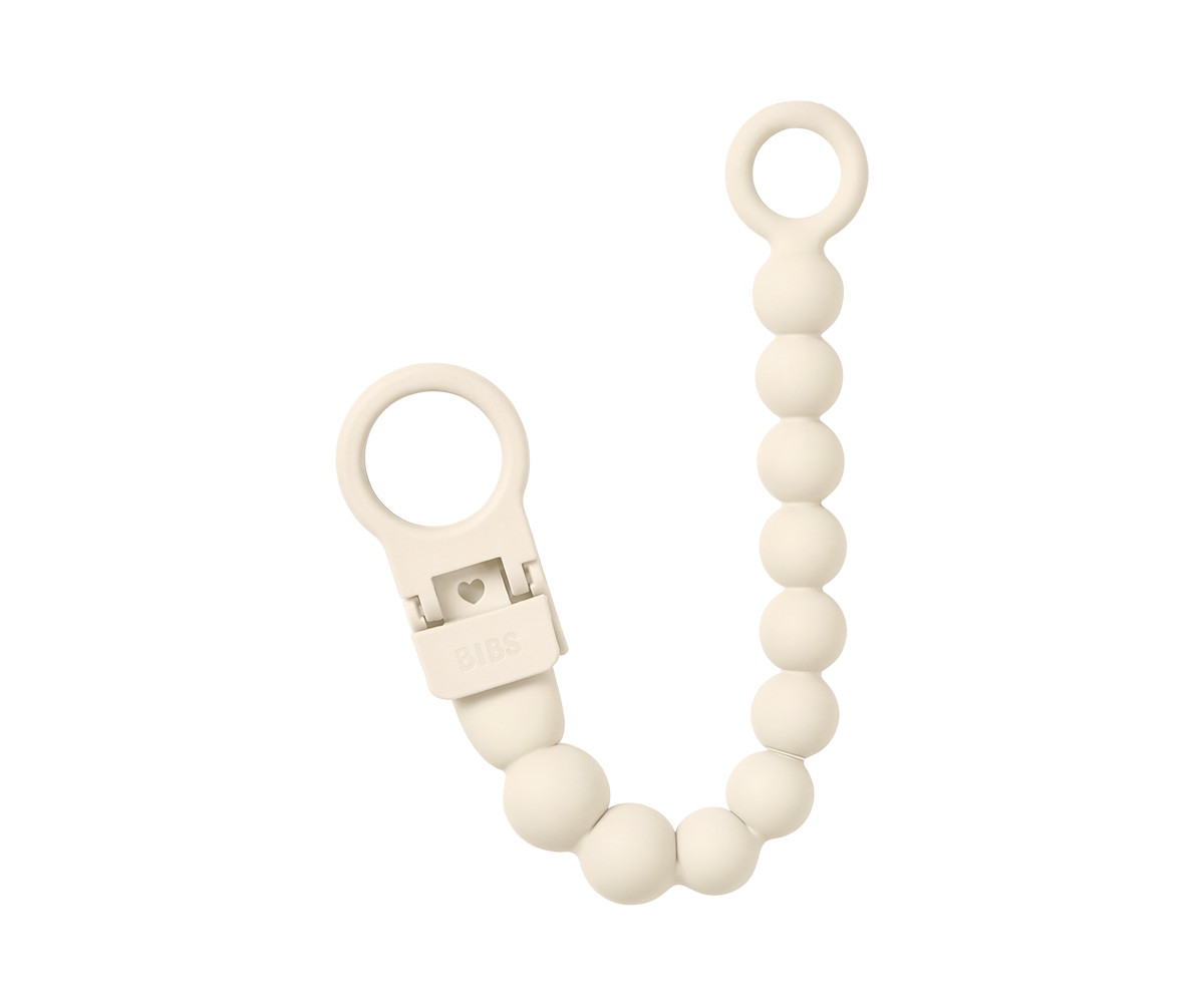 Chupetero Silicona BIBS Beaded Ivory