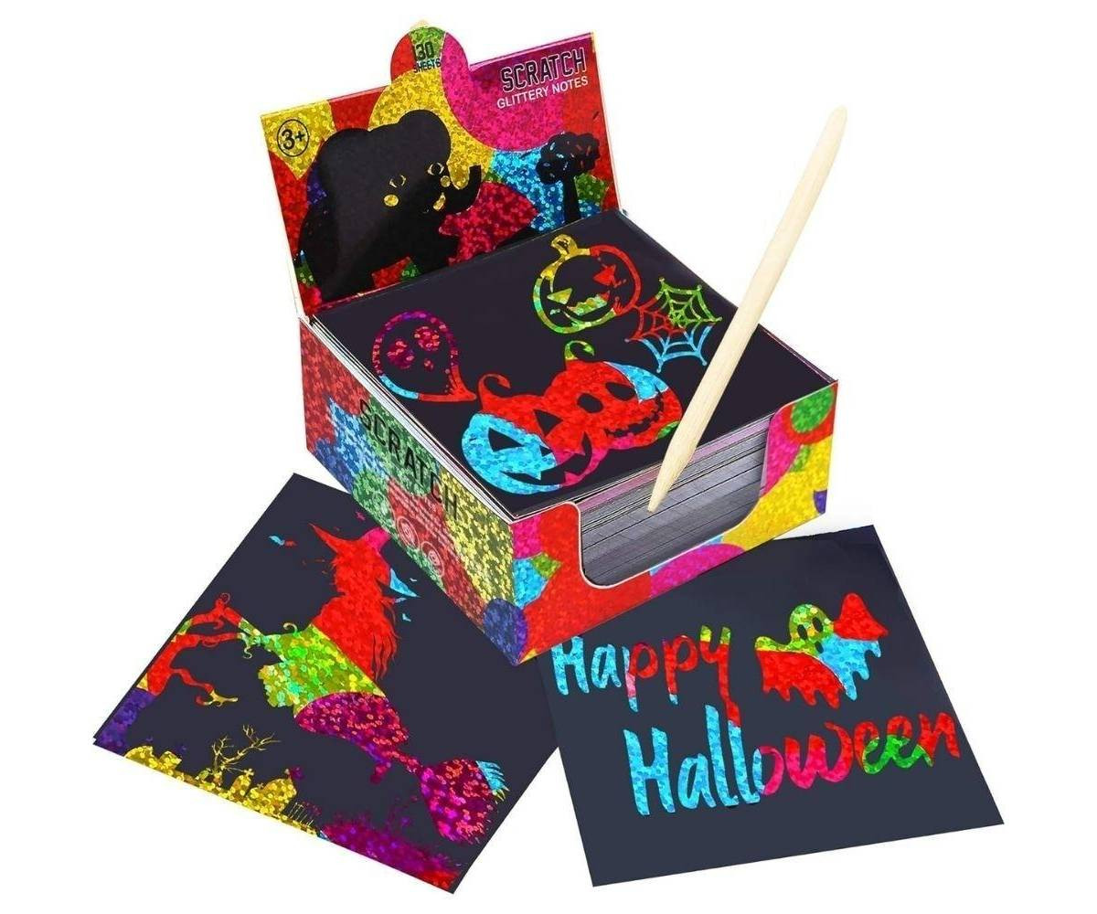 Set de Notas Scratch Art Rainbow Holographic