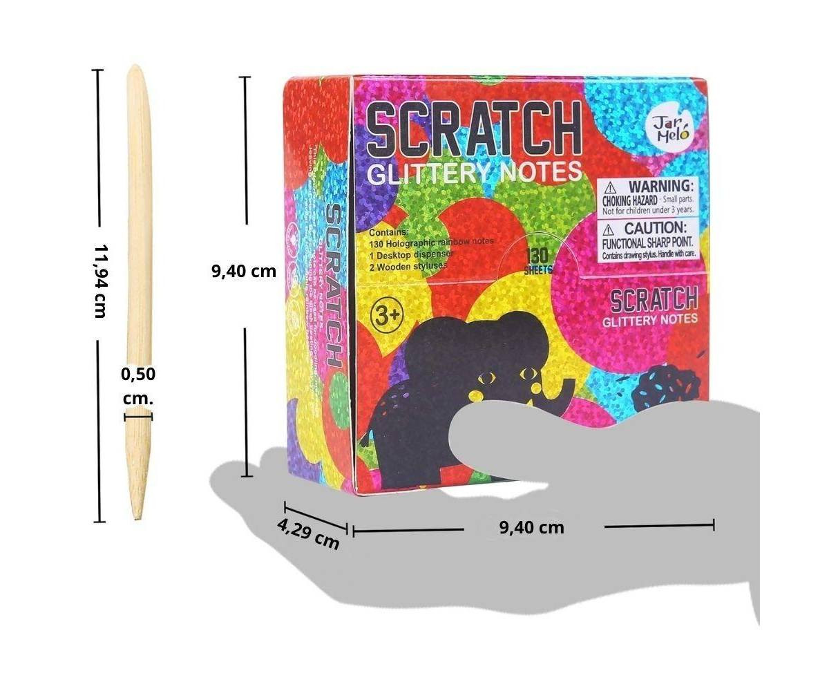 Set de Notas Scratch Art Rainbow Holographic