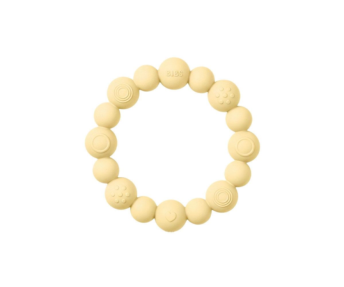 Mordedor Silciona BIBS Ring Beaded Pale Butter