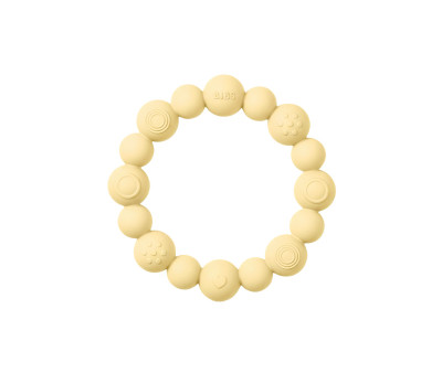 Mordedor Silciona BIBS Ring Beaded Pale Butter