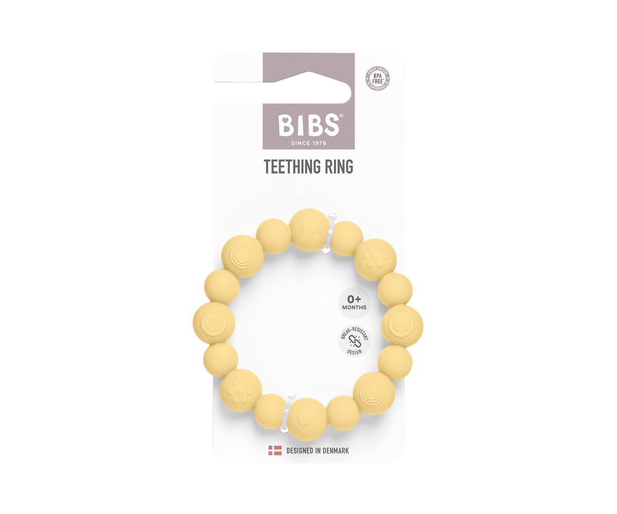 Mordedor Silciona BIBS Ring Beaded Pale Butter