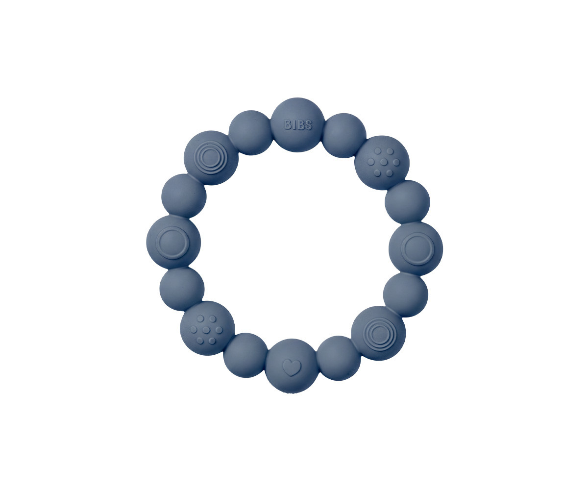 Mordedor Silciona BIBS Ring Beaded Steel Blue