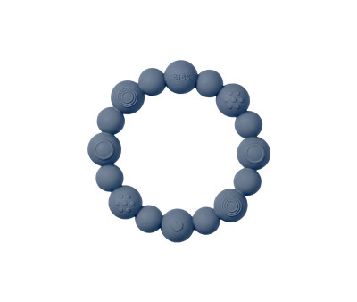 Mordedor Silciona BIBS Ring Beaded Steel Blue