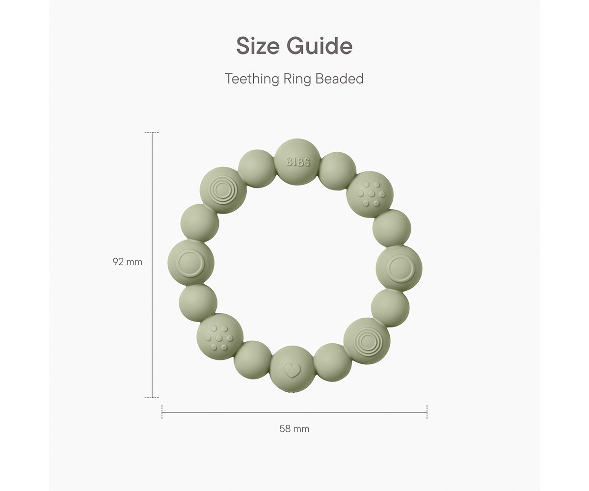 Mordedor Silciona BIBS Ring Beaded Pale Butter