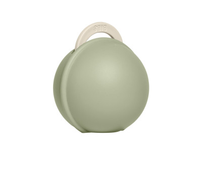 Chupete BIBS Colour Round Latex Ivory + Portachupetes Mini Sage