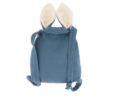 Mochila Pequeña Gasa Conejo Bleu Stone Personalizable