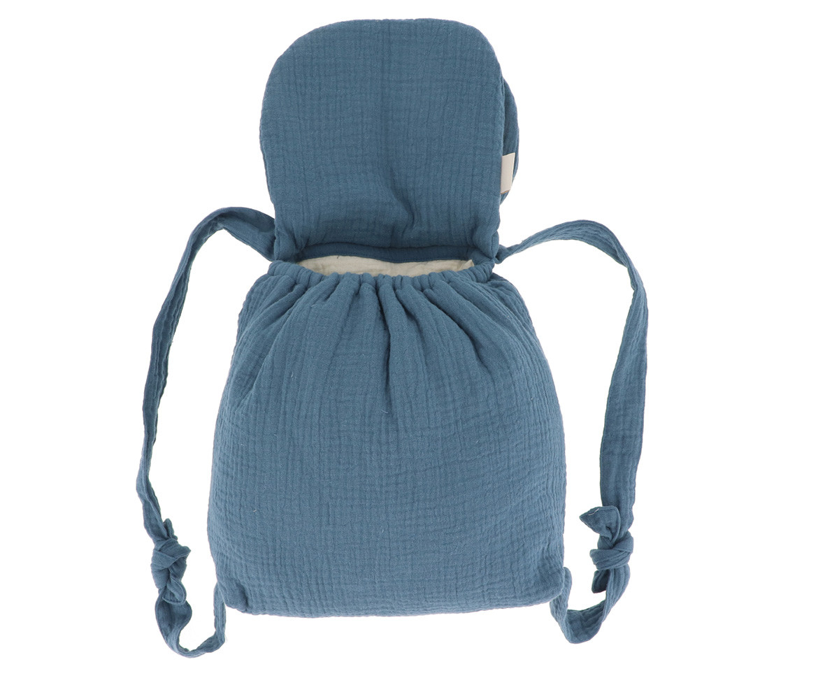 Mochila Pequeña Gasa Conejo Bleu Stone Personalizable