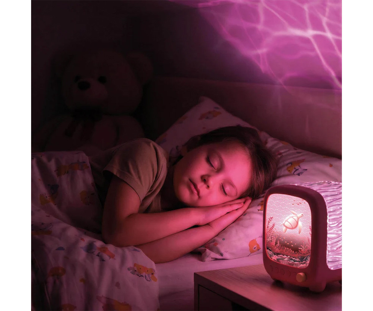 Lámpara Altavoz Proyector WAVY Rosa