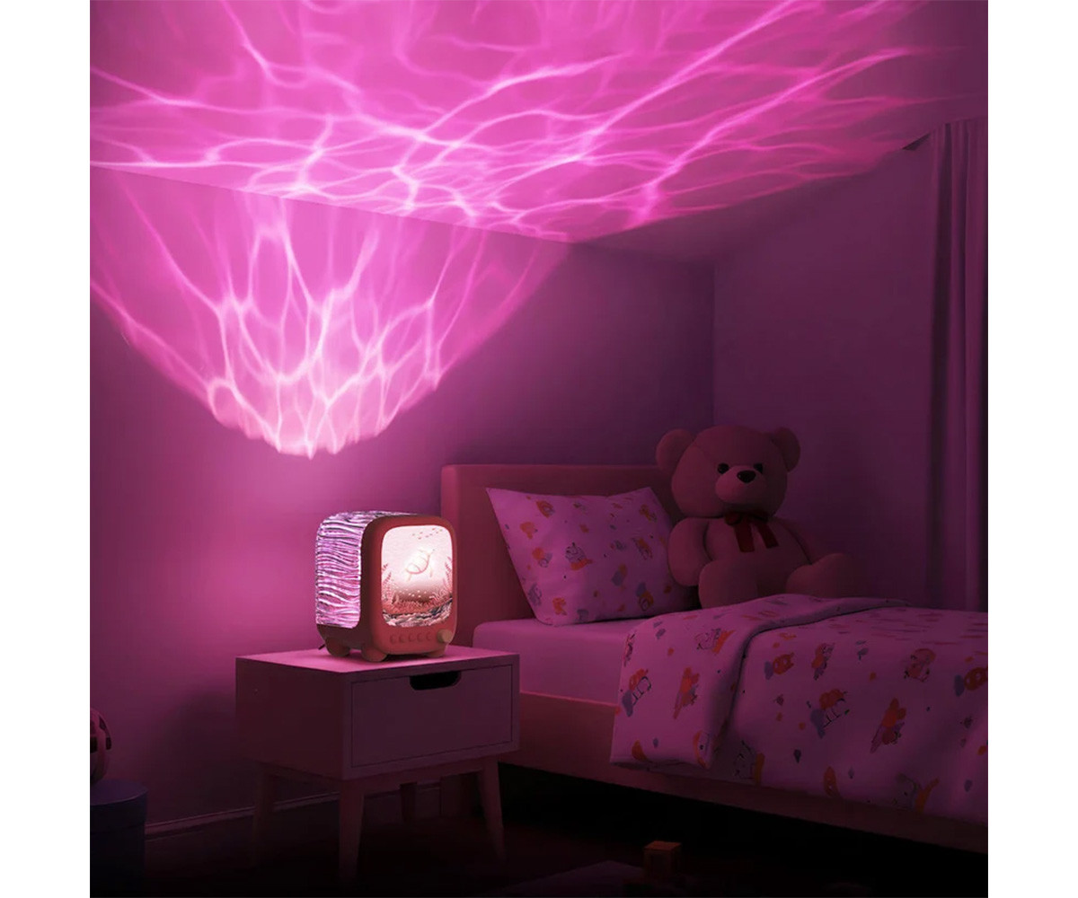 Lámpara Altavoz Proyector WAVY Rosa