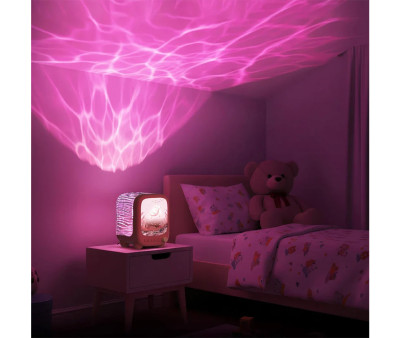 Lámpara Altavoz Proyector WAVY Rosa