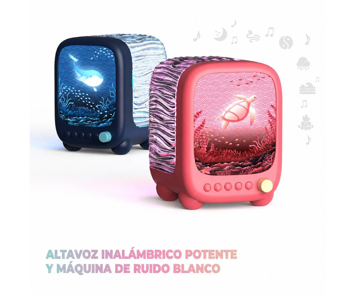 Lámpara Altavoz Proyector WAVY Azul