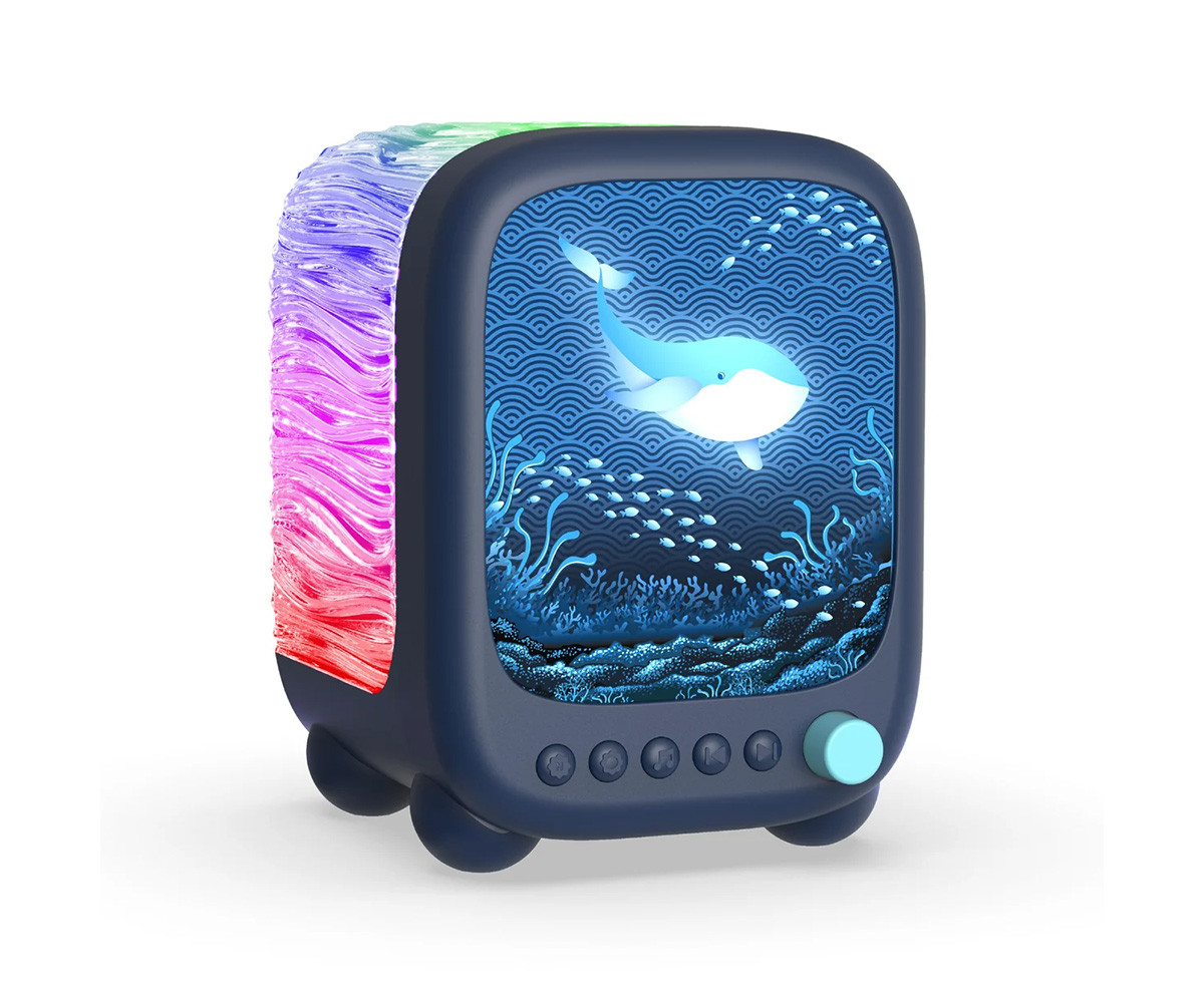 Lámpara Altavoz Proyector WAVY Azul