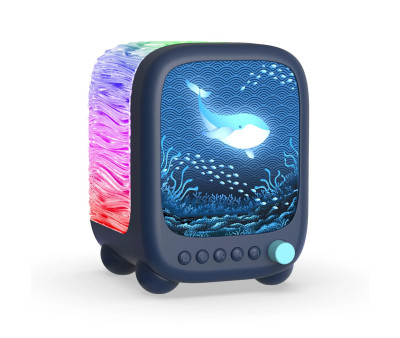 Lámpara Altavoz Proyector WAVY Azul