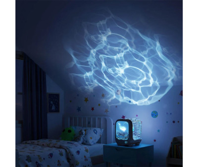 Lámpara Altavoz Proyector WAVY Azul