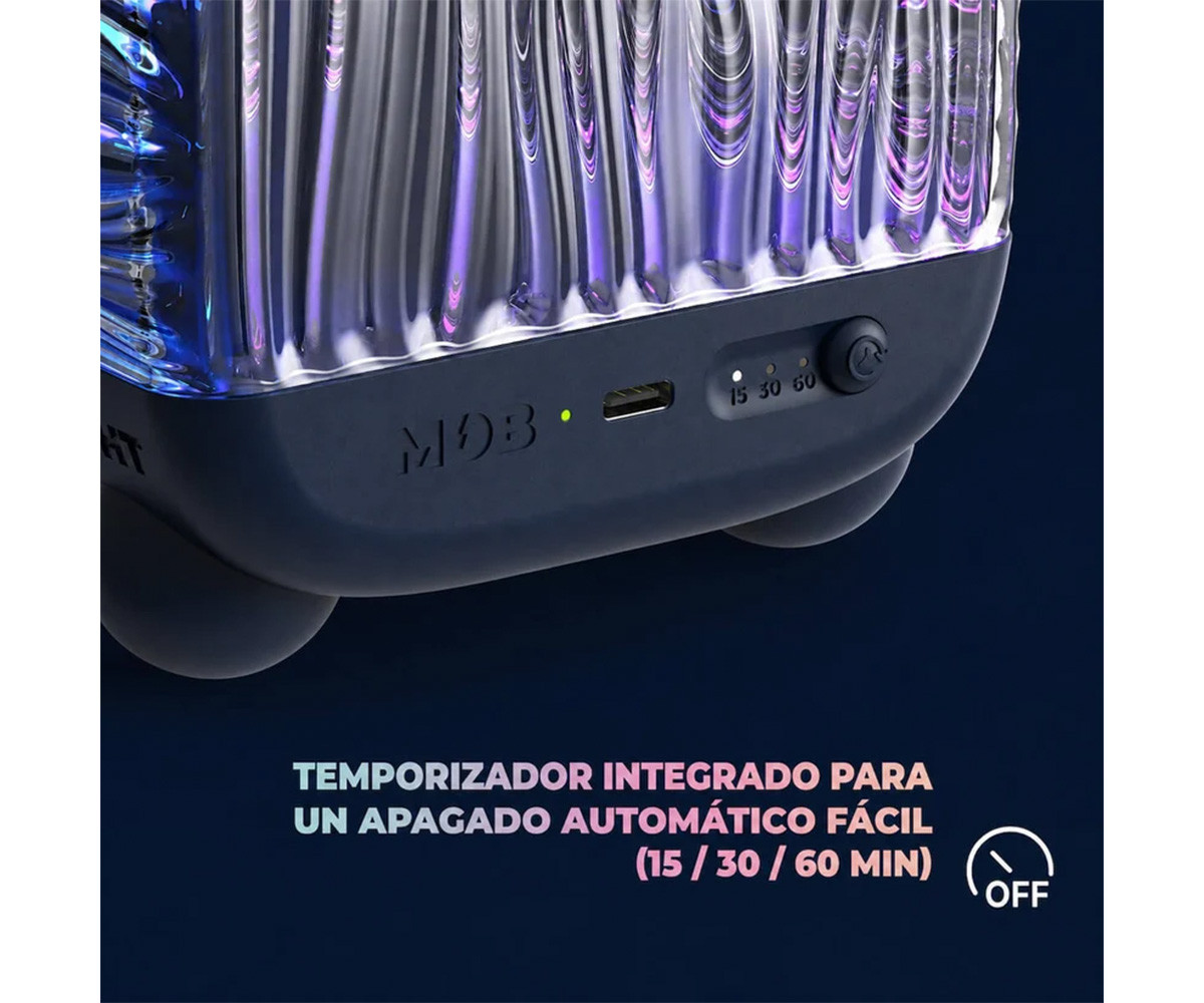 Lámpara Altavoz Proyector WAVY Azul
