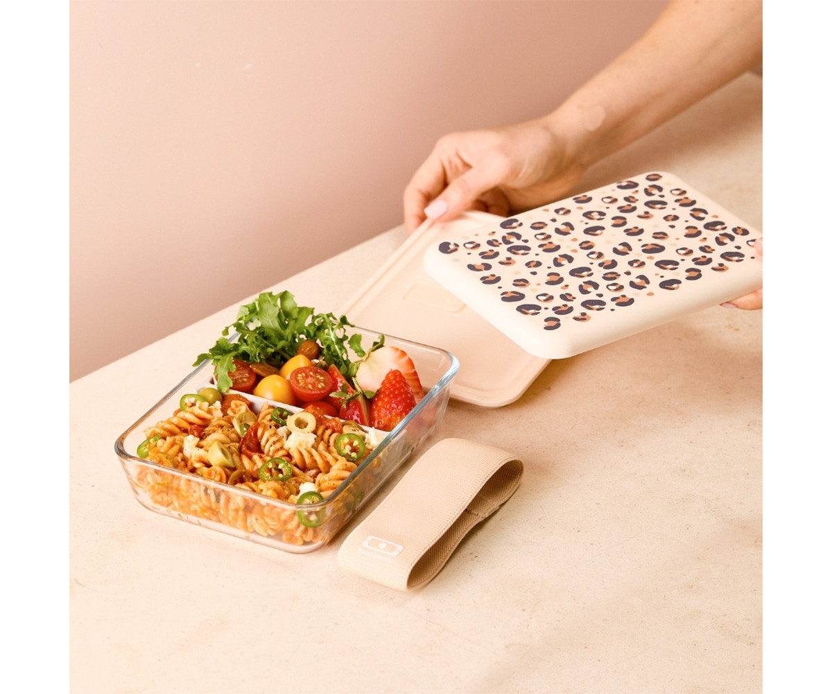 Caja de Almuerzo MB Pure Vidrio Leopard by PYREX