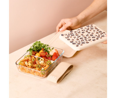 Caja de Almuerzo MB Pure Vidrio Leopard by PYREX