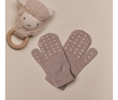 Manoplas Antideslizantes Lana Merino Sand
