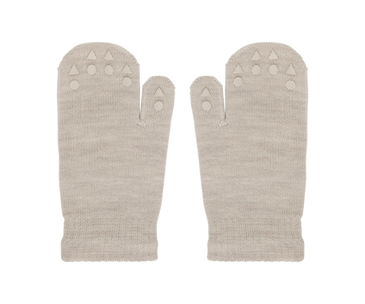 Manoplas Antideslizantes Lana Merino Sand
