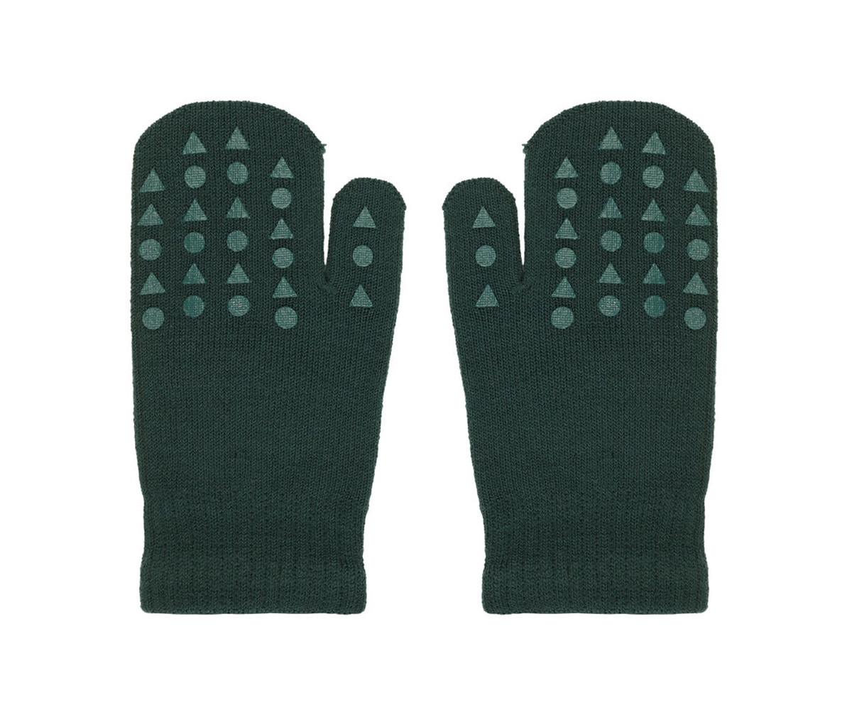 Manoplas Antideslizantes Lana Merino Forest Green