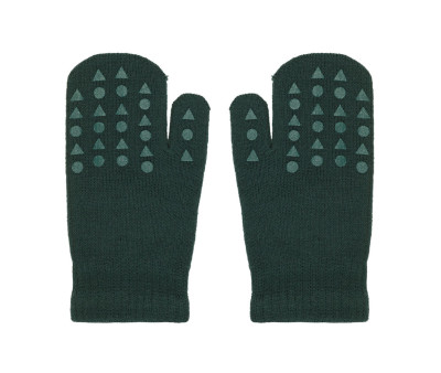 Manoplas Antideslizantes Lana Merino Forest Green
