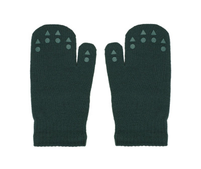 Manoplas Antideslizantes Lana Merino Forest Green