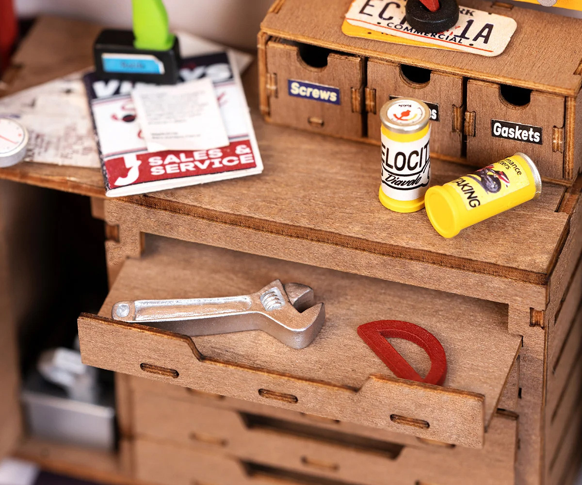 Maqueta en Miniatura Garage Workshop