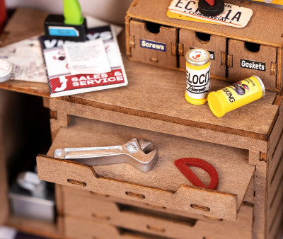 Maqueta en Miniatura Garage Workshop