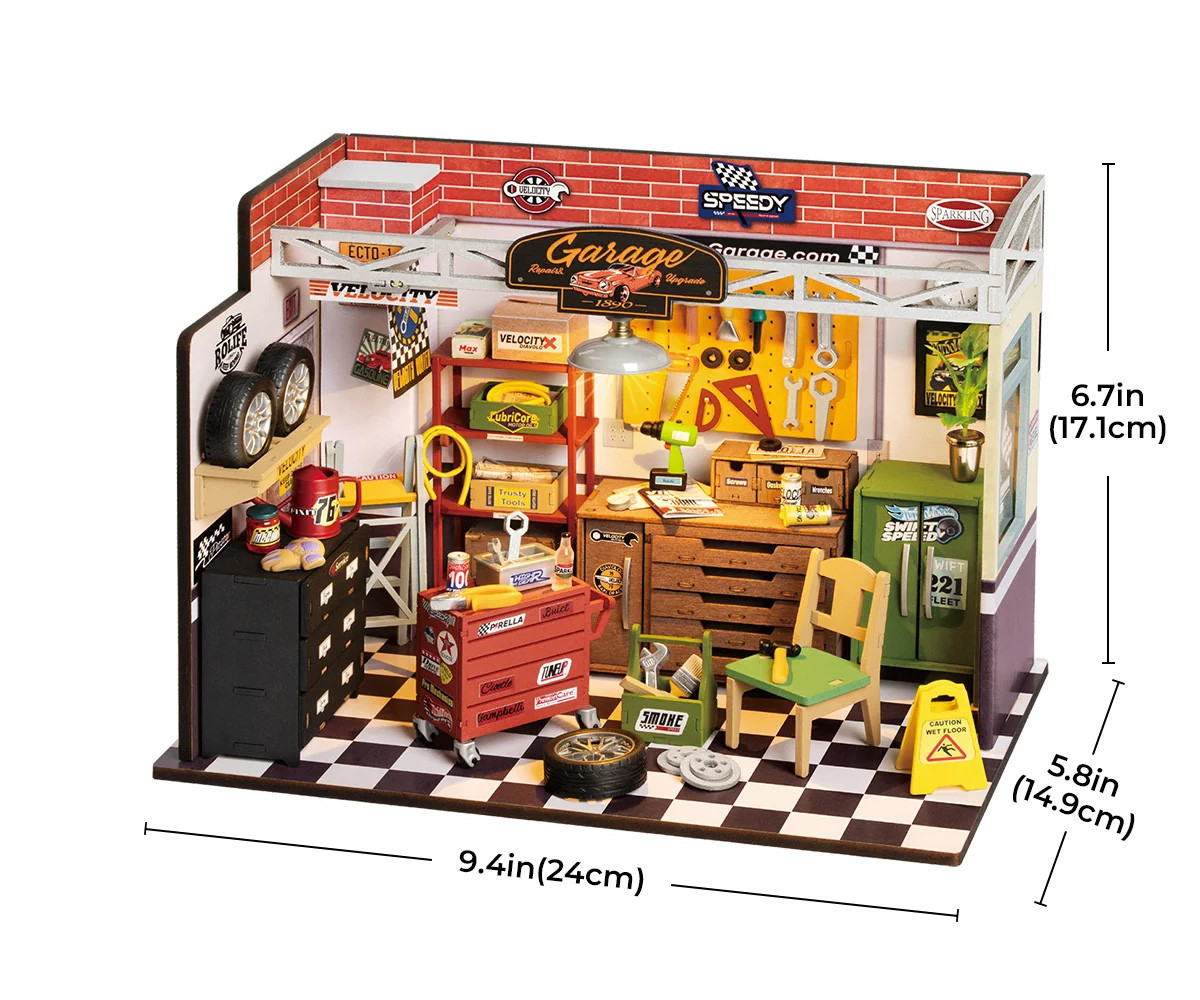 Maqueta en Miniatura Garage Workshop