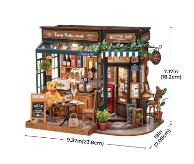 Maqueta en Miniatura Tipsy Restaurant