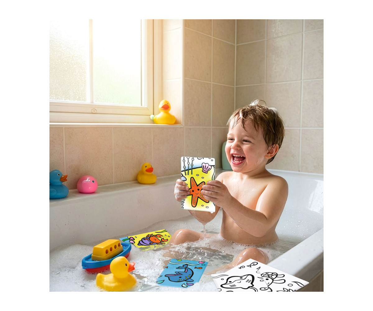 Juego de Baño Flashcards Baby Bath