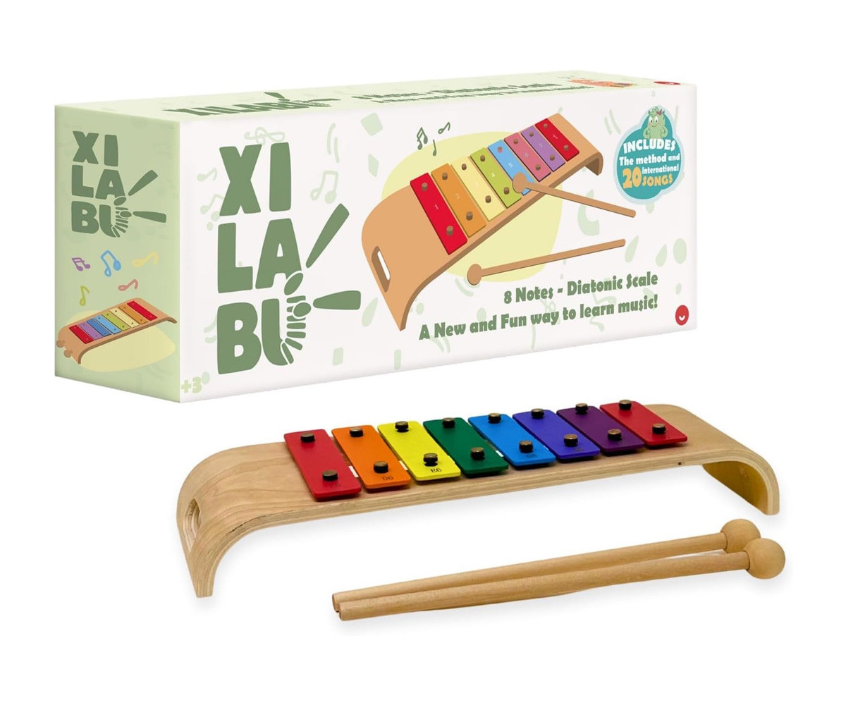 Xilófono Infantil Xilabú con Libro de Canciones