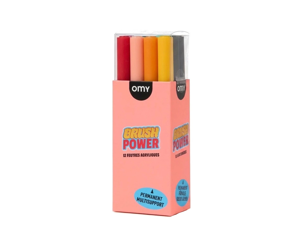 12 Rotuladores Acrílicos Brush Power