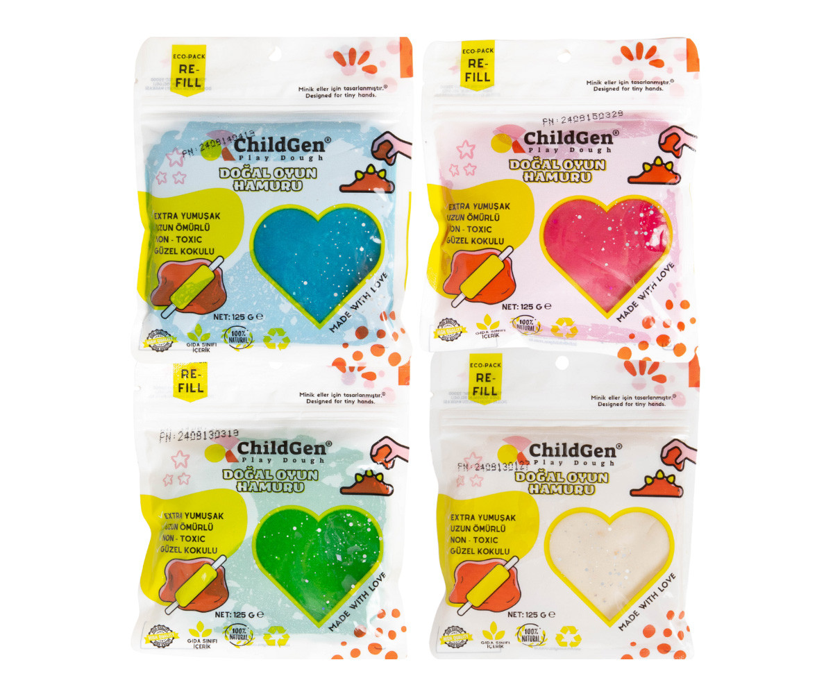 Set de Plastilina Natural ChildGen Glitter