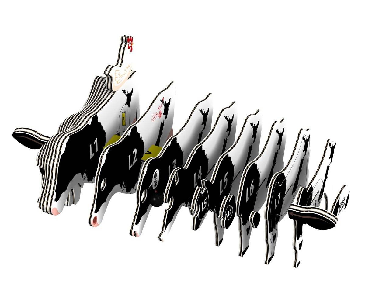 Puzzle 3D Eugy Holstein Cow