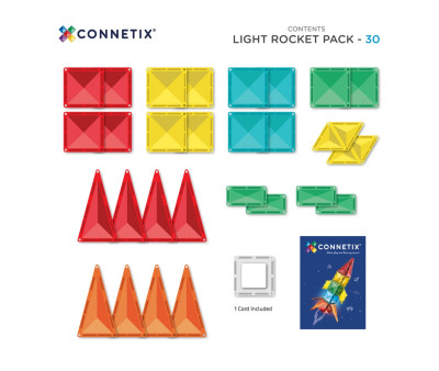 Pack Connetix Light Rocket 30 Piezas