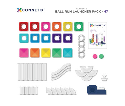 Set Connetix Ball Run Launcher 47 Piezas