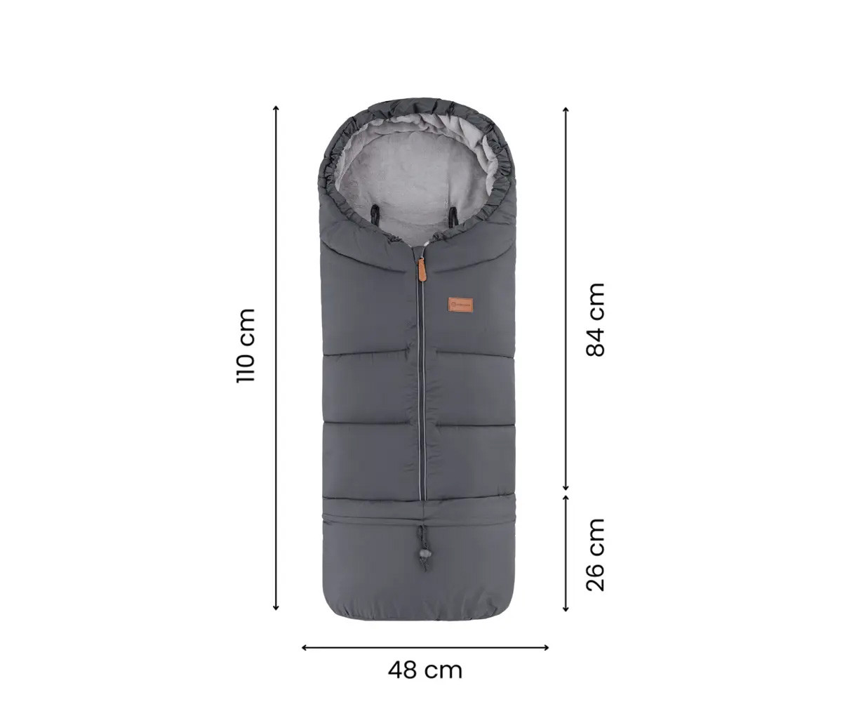 Saco Carro Bebé 3 en 1 Jibot Dark Wallnut