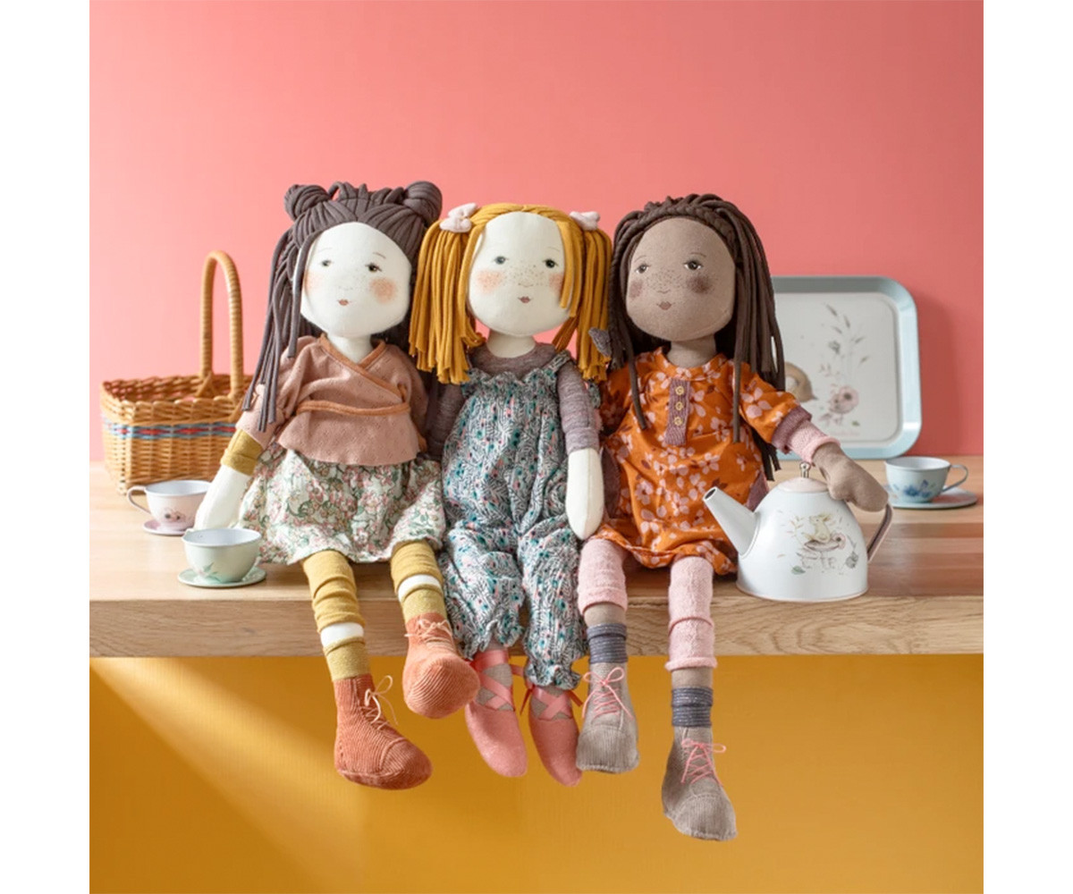 Muñeca de Trapo Violette 45cm Les Rosalies